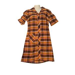 PrettyPenny  70's Western Button Down Shift dress
